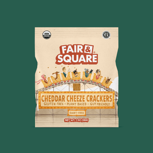 Fair & Sqaure's Gluten Free, Plant Based, Gut Friendly Crackers 